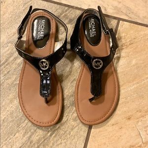 Michael Kors black sandals - girls size 5
